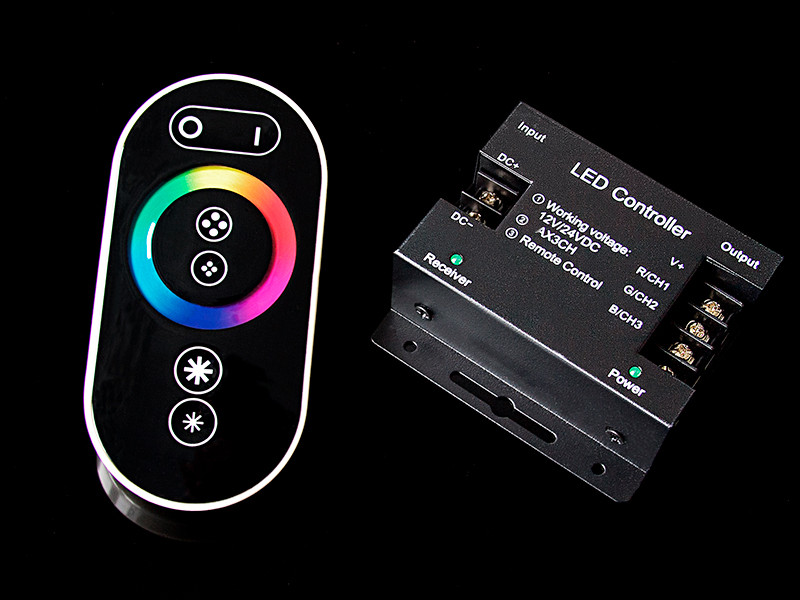 Контроллер RGB RF (радио) сенсорный 12/24V 288/576W цвет черный