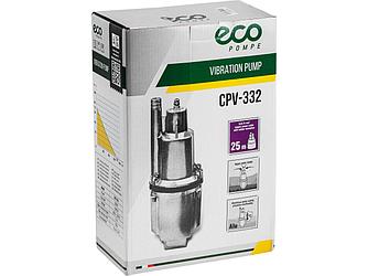 Насос вибрационный ECO CPV-332 (330Вт, 1300 л/ч, с питающ. пров. 25м 3х0,75 мм2, верх.забор воды, ан