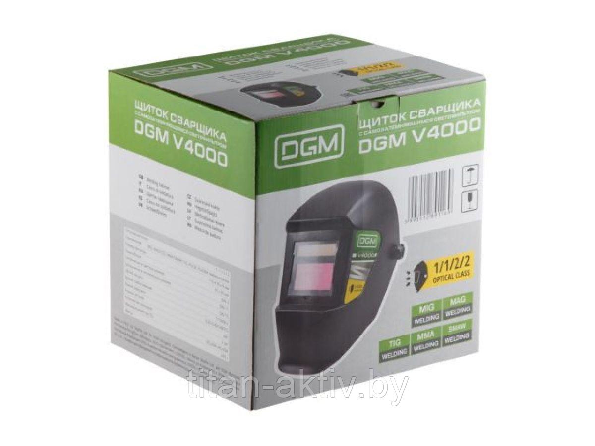 Щиток сварщика с самозатемняющимся светофильтром DGM V4000 (1/1/2/2, 91х35 мм (31,9 см2), DIN 3/11)