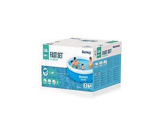 Надувной бассейн Fast Set, 305 х 66 см, комплект, BESTWAY