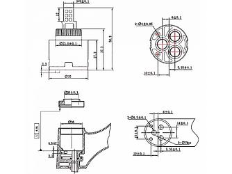 Картридж D35 для смесителя, тип A, AV Engineering
