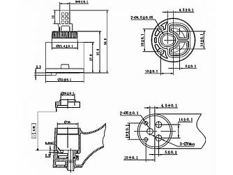 Картридж D35 для смесителя, тип B, AV Engineering