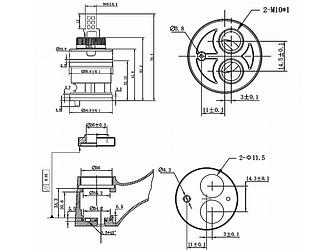 Картридж D35 для смесителя, тип D, AV Engineering