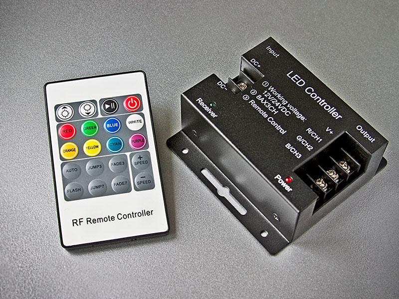 Контроллер RGB радио LN-RF20B-S 24A 288/576W