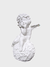 Ангел на ромашках сувенир, гипс, 13*21см