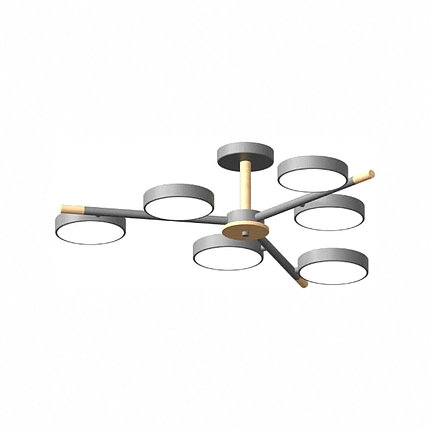 Потолочный cветильник LED4U L3208-800 GR, фото 2