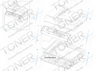 Блок сканера JC96-05551A для Samsung SCX5635FN/ SCX5635HN