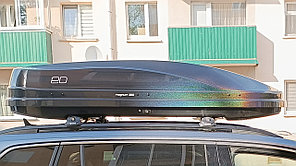 Автобокс Евродеталь ED Магнум 390 Space Black (черный глянец, хамелеон), 185х84х42см быстросъём, двухсторонний