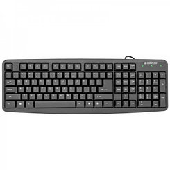 Клавиатура проводная Defender Element HB-520, USB, чёрная