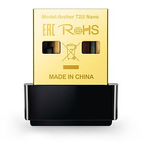 Wi-Fi Сетевой USB-адаптер TP-Link Archer T2U NANO (AC600, USB 2.0 Type-A, 802.11ac (Wi-Fi 5), 802.1X, цвет