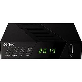 Perfeo DVB-T2/C приставка "STREAM-2" для цифр.TV, Wi-Fi, IPTV, HDMI, 2 USB, DolbyDigital, пульт ДУ [PF_A4488 ]