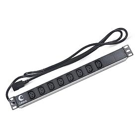 Блок розеток для 19" шкафов 10А Cabeus PDU-8I-2IEC 8 розеток