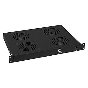 Вентиляторный модуль 19" 1U Cabeus JG03-BK 4 вентилятора черный