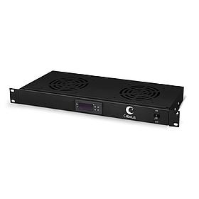 Вентиляторный модуль для шкафов 19" 1U Cabeus JG02-BK 2 вентилятора черный