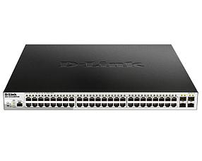 D-Link DGS-1210-52MPP/ME/B3A PROJ Управляемый L2 коммутатор с 48 портами 10/100/1000Base-T и 4 портами