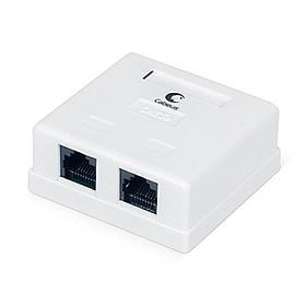 Компьютерная розетка RJ-45 Cabeus WS-8P8C-Cat.5e-2 двойная