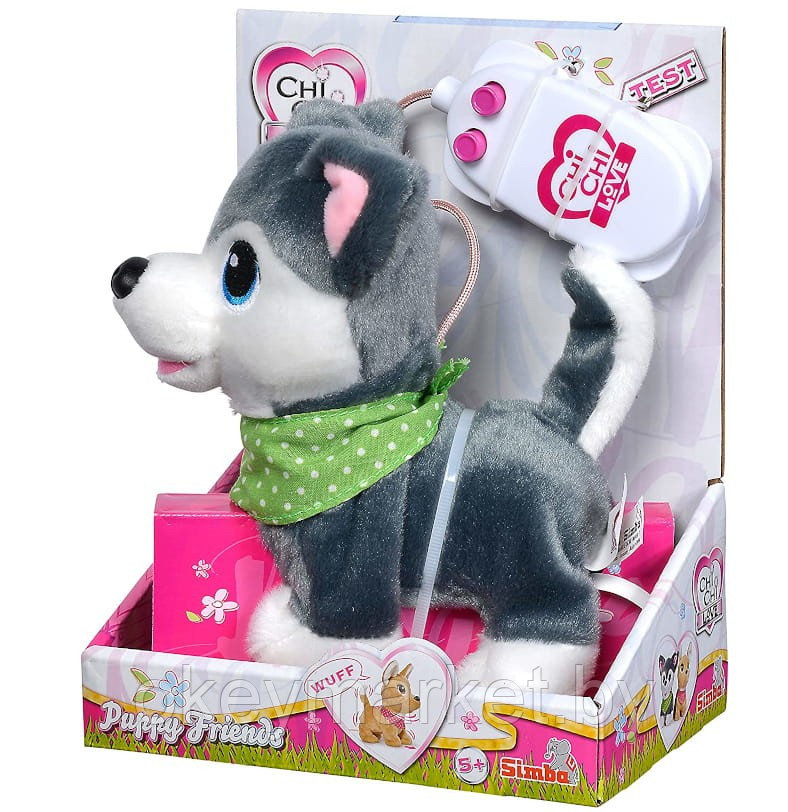 Игрушка Simba Chi Chi love Друзья щенки на поводке с дистанционныи управлением 105893237