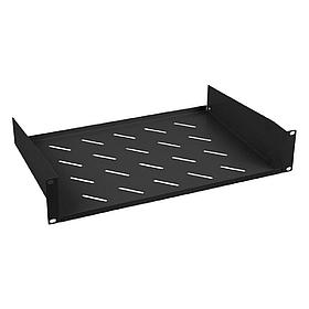 Полка перфорированная для шкафов 19" 2U Cabeus SH-J017-2U-315-BK черная