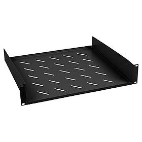 Полка перфорированная для шкафов 19" 2U Cabeus SH-J017-2U-400-BK черная