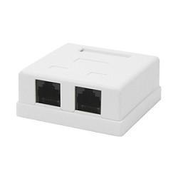 Розетка Cablexpert 2 порта RJ-45 кат.5e внешняя NA214