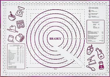 Набор 2 пр., коврик 66х46см, нож, силикон, пластик, фиолетовый