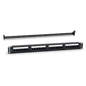 Патч-панель 19" Кат.5е Cabeus PL-24-Cat.5e-Dual 1U 24 порта