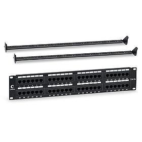 Патч-панель 19" Кат.5е Cabeus PL-48-Cat.5e-Dual 2U 48 портов