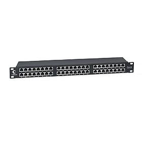 Патч-панель 19" Кат.6 Cabeus PLHD-48-Cat.6-SH-Dual IDC-1U 1U 48 портов