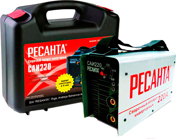 Сварочный инвертор Ресанта САИ-220 (в кейсе)