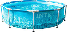 Бассейн Intex Metal Frame Beachside 28208 (305х76) голубой