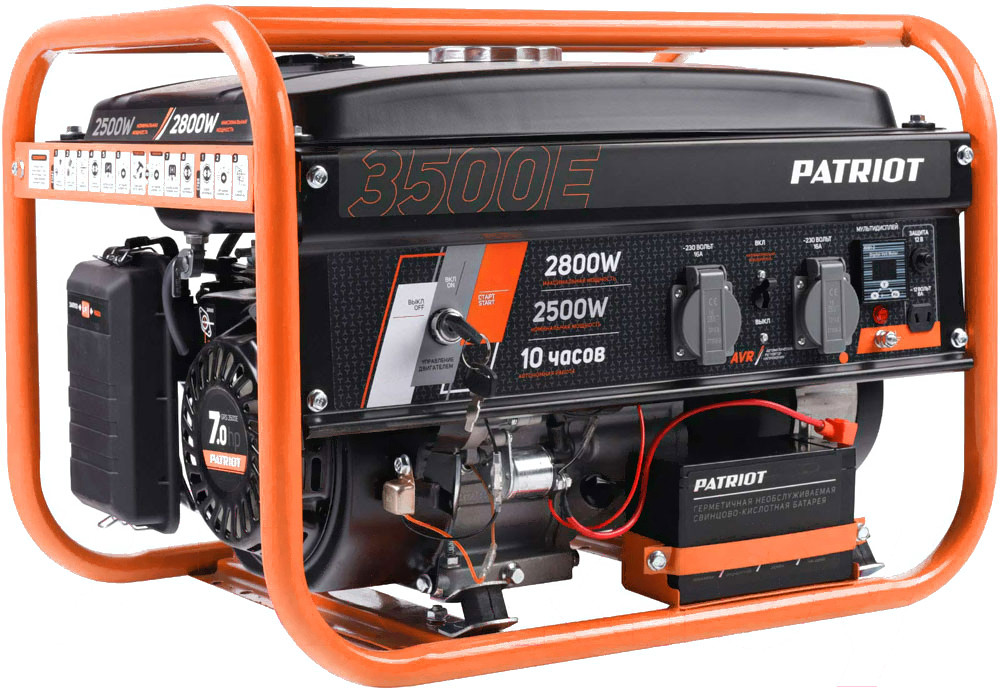 Генератор Patriot Max Power SRGE 3500E оранжевый