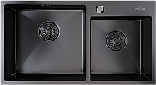 Кухонная мойка Mixline 547241 (черный графит, 3 мм)