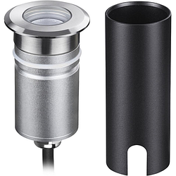 Встраиваемый грунтовый светильник Odeon Light Ingro 6660/1GL3 черный/металл IP67 LED 3W 3000K 12V/24V