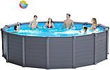 Бассейн Intex Graphite Gray Panel 26384 (478х124) серый, фото 3