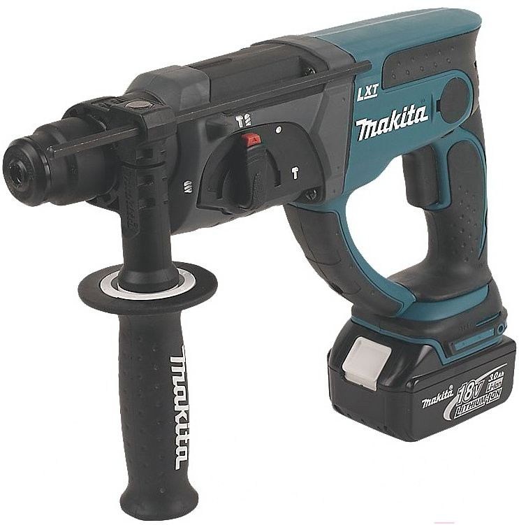 Перфоратор Makita Перфоратор DHR202RF (с 1-им АКБ, кейс) черный, синий