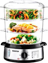 Пароварка CENTEK CT-1457 нержавеющая сталь, черный