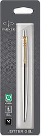 Ручка гелев. Parker Jotter Core K694 (2020672) Stainless Steel GT M черн. черн. блистер