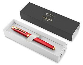 Ручка перьев. Parker IM Premium F318 (2143650) Red GT F сталь нержавеющая подар.кор.
