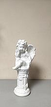 Ангел на колонне, гипс 15*13*30 см