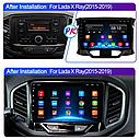 Штатная магнитола 9″ TS7 2/32GB для Lada X-ray 2015-2019, фото 3