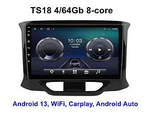 Штатная магнитола 9″ TS18 4/64GB для Lada X-ray 2015-2019