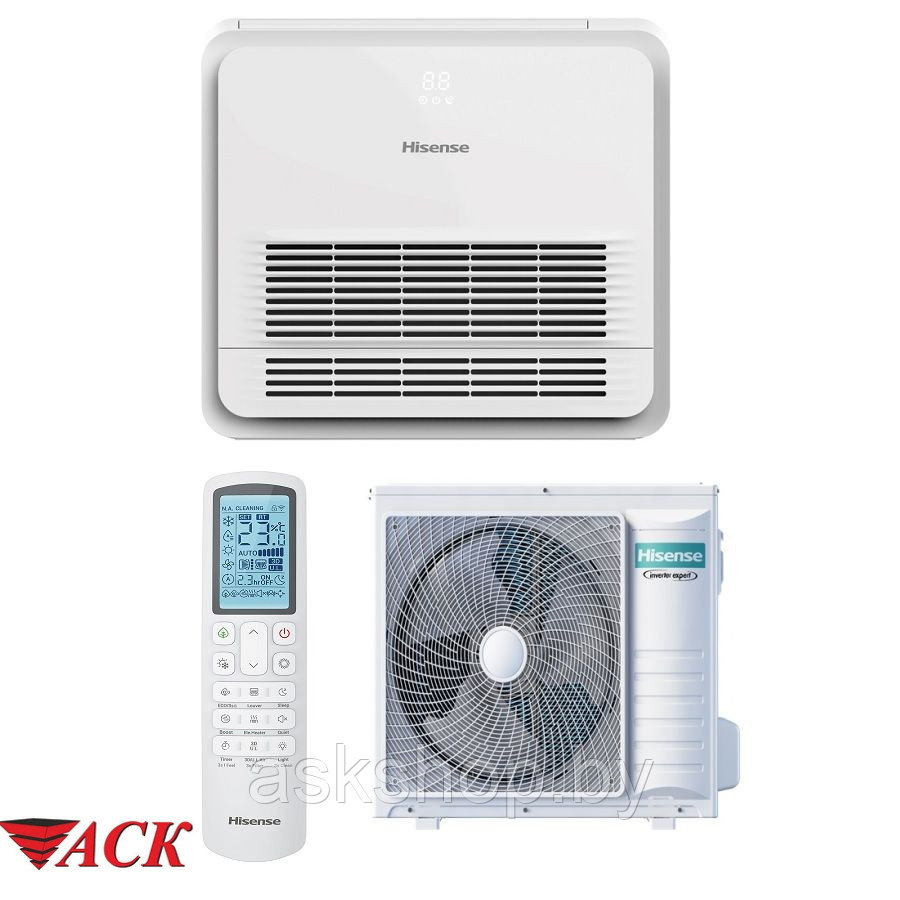 Промышленный кондиционер Hisense напольно-потолочного типа серия HEAVY EU DC Inverter AKT-09UR4RK8 / AUW-09U4R