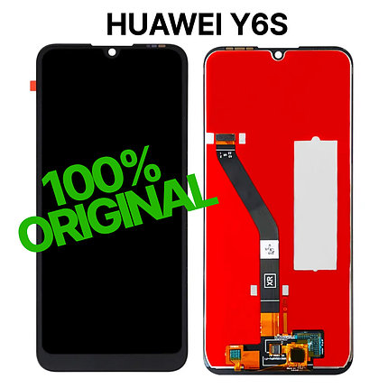 Экран для Huawei Y6s Original 100% (JAT-LX1) c тачскрином, черный, фото 2