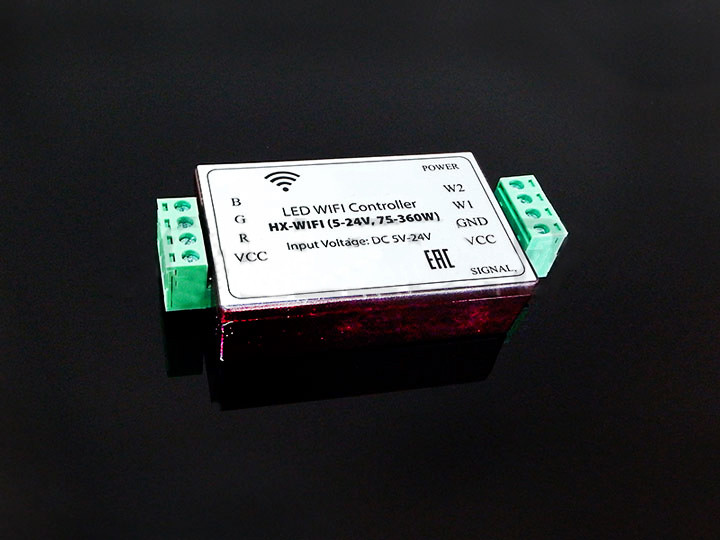 Контроллер HX-WIFI (5-24V, 75-360W) для LED