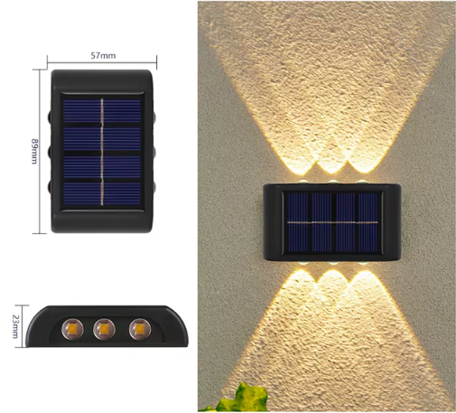 Светильник уличный на солнечной батарее Led Solar Wall lamp 2 шт.
