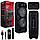Портативная bluetoo BT Speaker ZQS-8210 с беспроводным микрофоном и пультом на аккумуляторе, фото 4