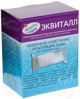 Коагулянт для бассейна Маркопул Кемиклс Эквиталл-таблетки медленного действия в картридже (1кг)