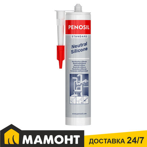 Силиконовый герметик Penosil Standard Neutral Silicone нейтральный белый, 280 мл, фото 2