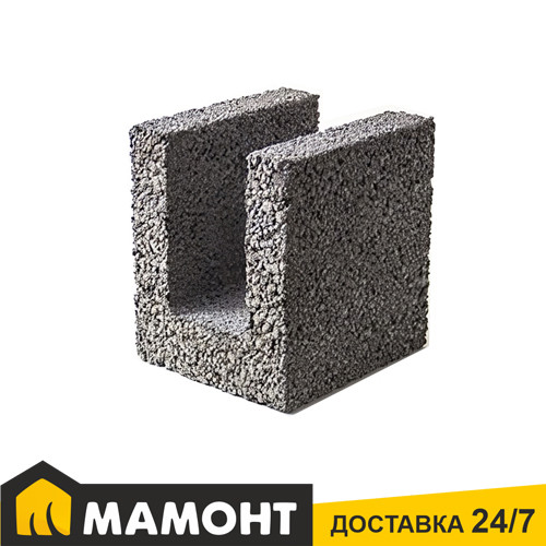 Блок керамзитобетонный для перемычек 200 x 225 х 240 мм ТермоКомфорт