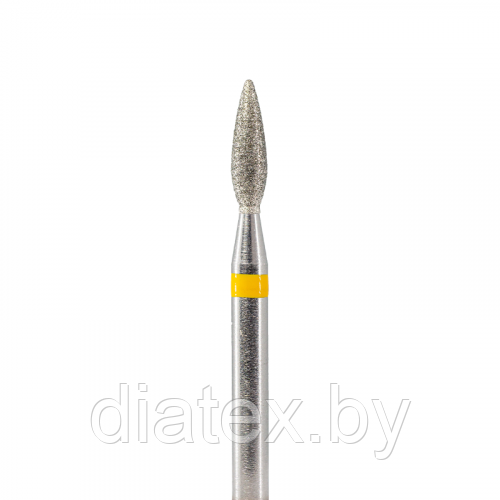 Кристалл, Алмазная фреза (пламя острое, каплевидное), D2,3, L080, супермелкая, 836.104.242.080.023